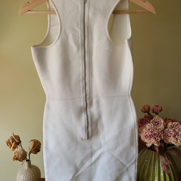 BCBG MazAzria White Bandage Mini Dress - Picture 6 of 6